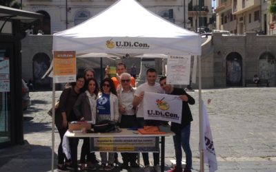 ASSISTENZA ON THE ROAD: U.DI.CON CON UN GAZEBO IN PIAZZA CAMAGNA A REGGIO CALABRIA