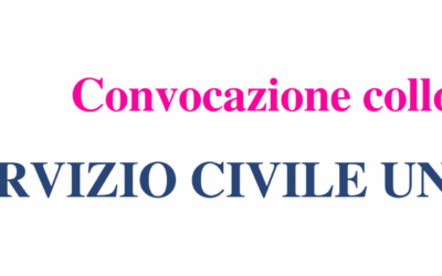 Convocazione colloquio – Bando Servizio Civile 2020