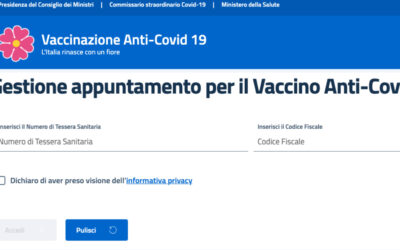 Vaccini anti-Covid, è attiva la piattaforma per prenotare