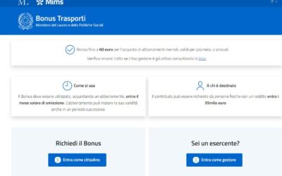 BONUS TRASPORTI ATTIVO ANCHE PER IL 2023