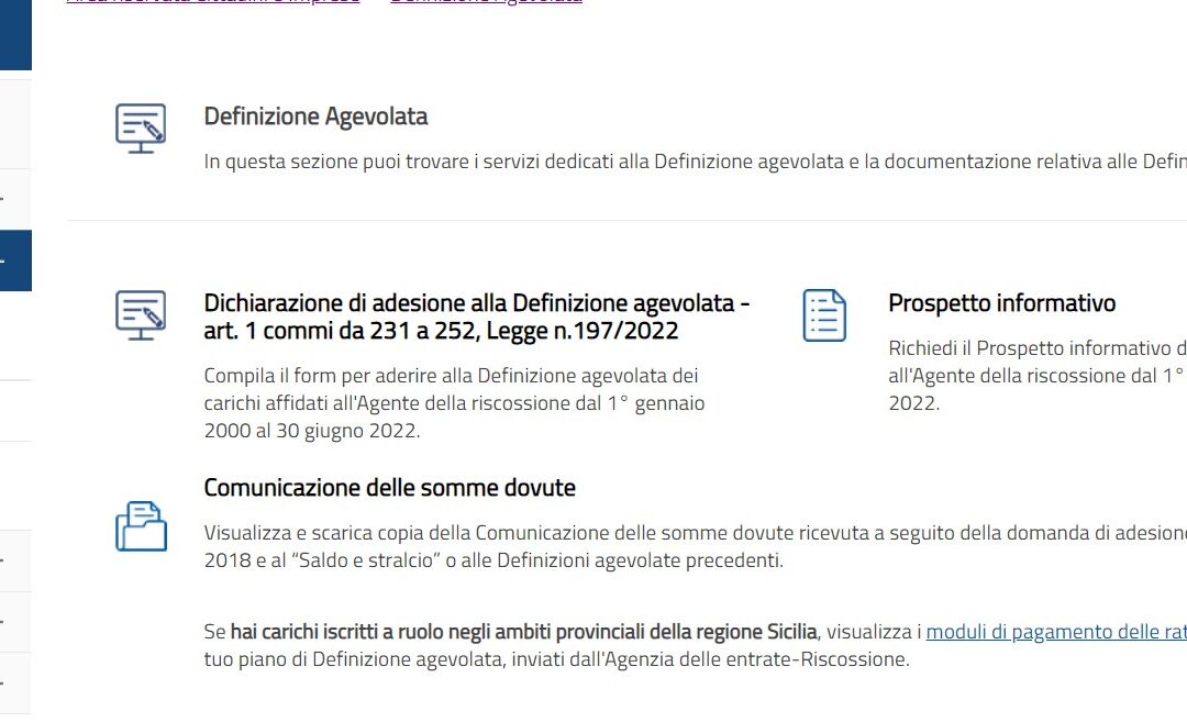 Agenzia delle entrate: Proroga fino al 30 Giugno per la richiesta di Definizione Agevolata